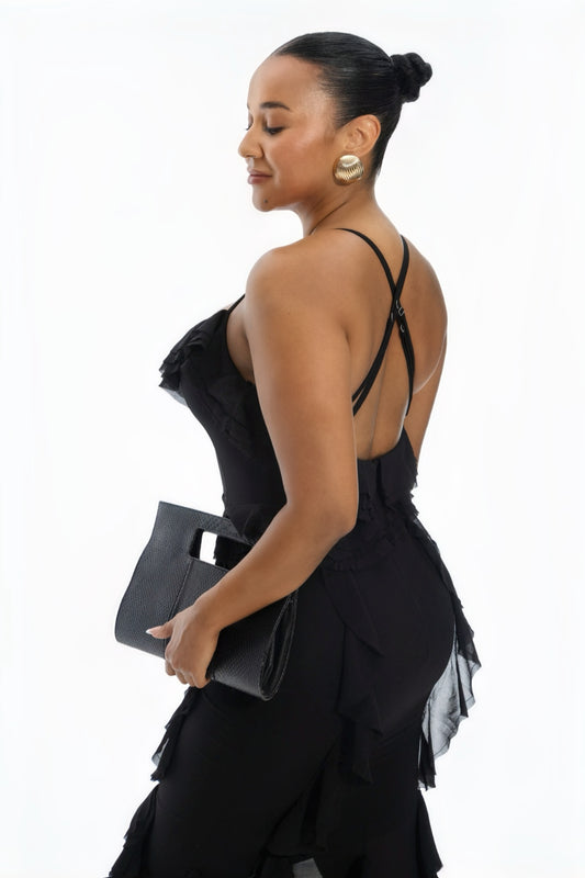 valentina ruffle gown